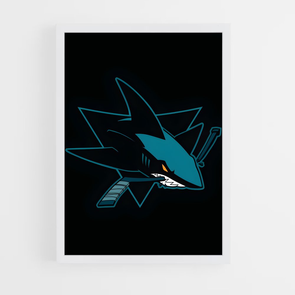 Poster Esprit des Requins – affiche Hockey sur glace (vue 3)